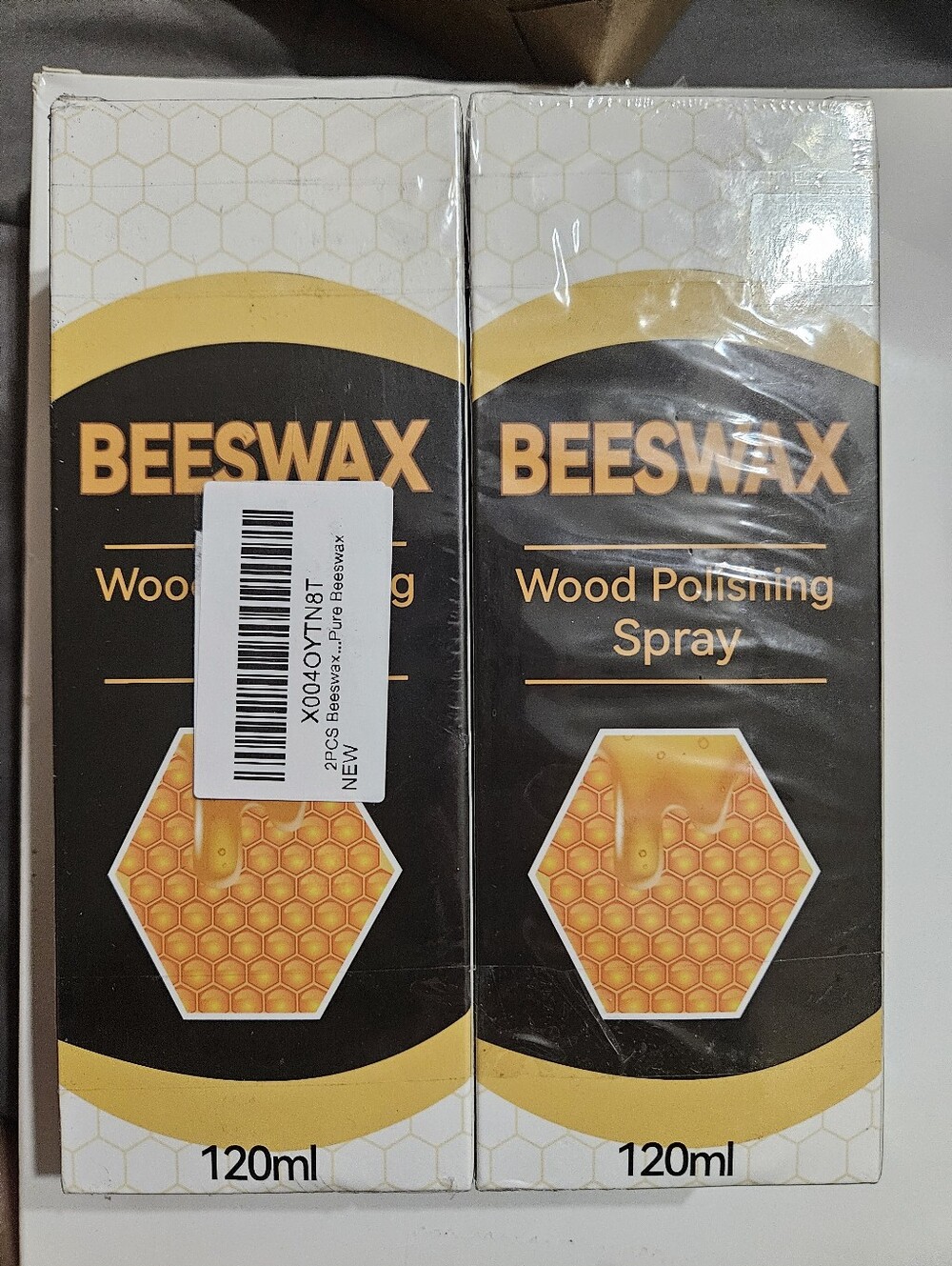 2 Pack Beeswax Wood Polishing Spray - Yellow